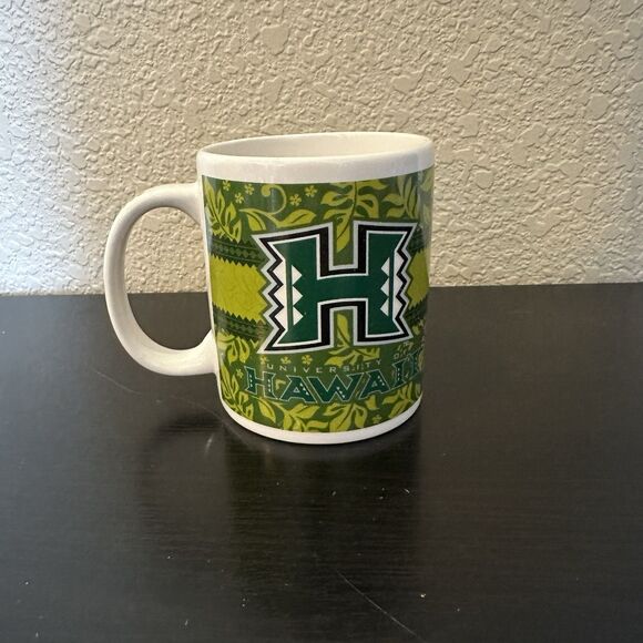 University of Hawaii  Coffee Mug UH The Islander Group Green Cup Tea Souvenir - Picture 5 of 6